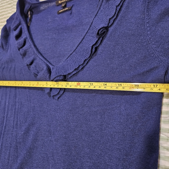 Wool Blend Ruffled Sweater - Picture 4 of 7